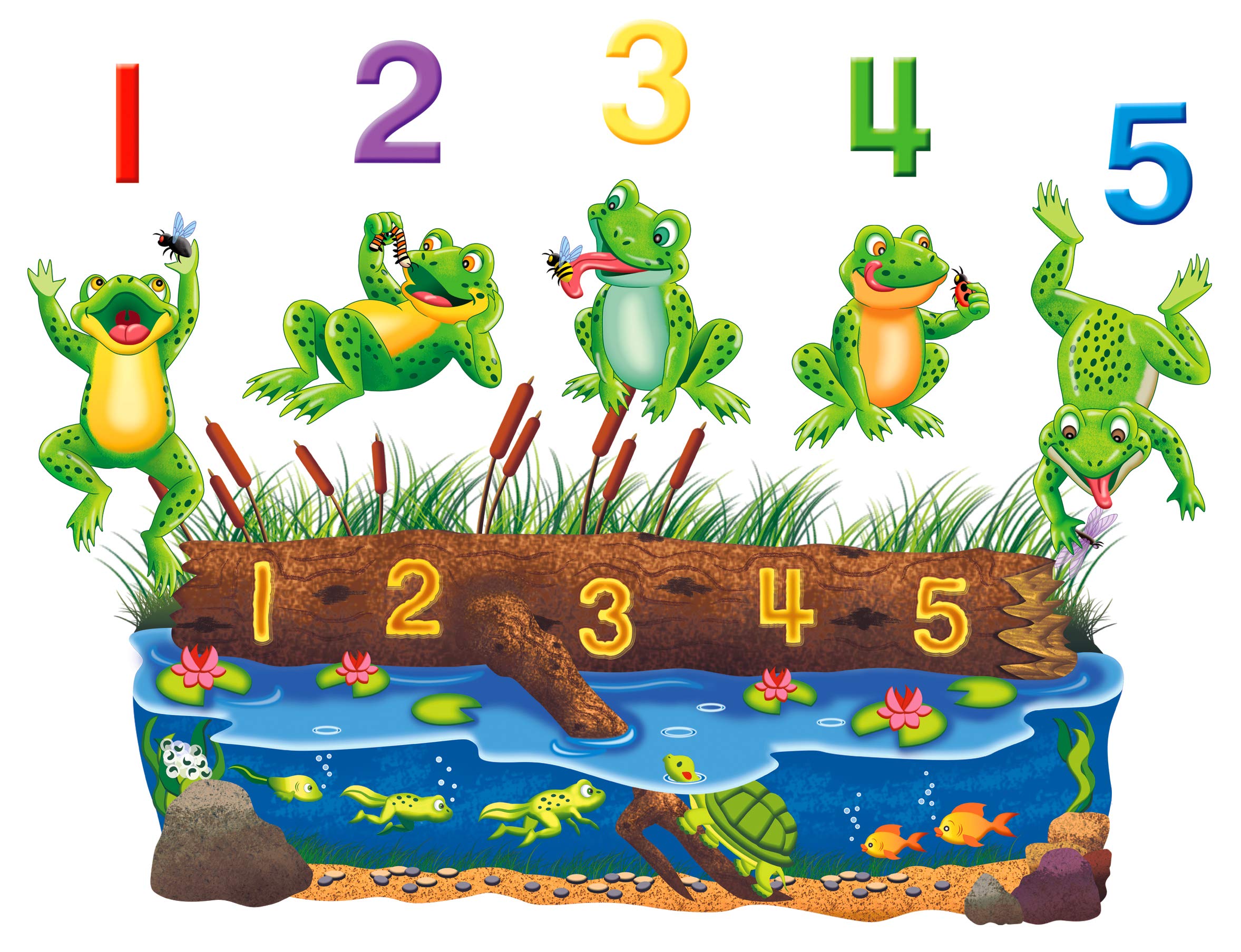 Little Folk VisualsLFF-703 Five Speckled Frogs Felt Figures