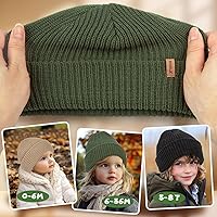 Vista 3 de Bebila Gorro de invierno para bebé, gorro de invierno para niños y niñas