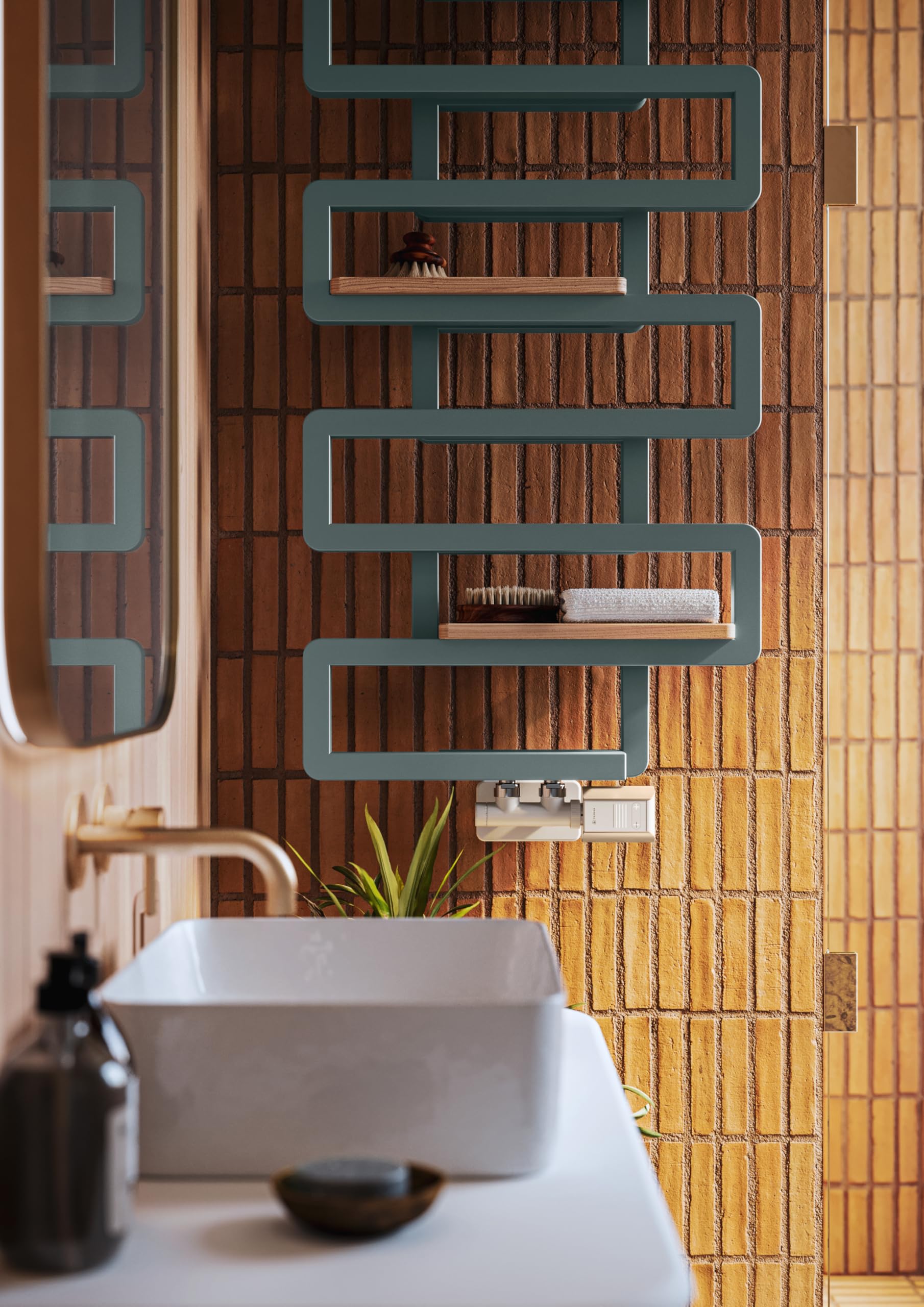 Terma Accessory Shelf (Bookie Towel Rail Only), For 400Mm Wide Stand Model, Beech, 3.2 cm x 0.25 cm x 1.2 cm - Image 2