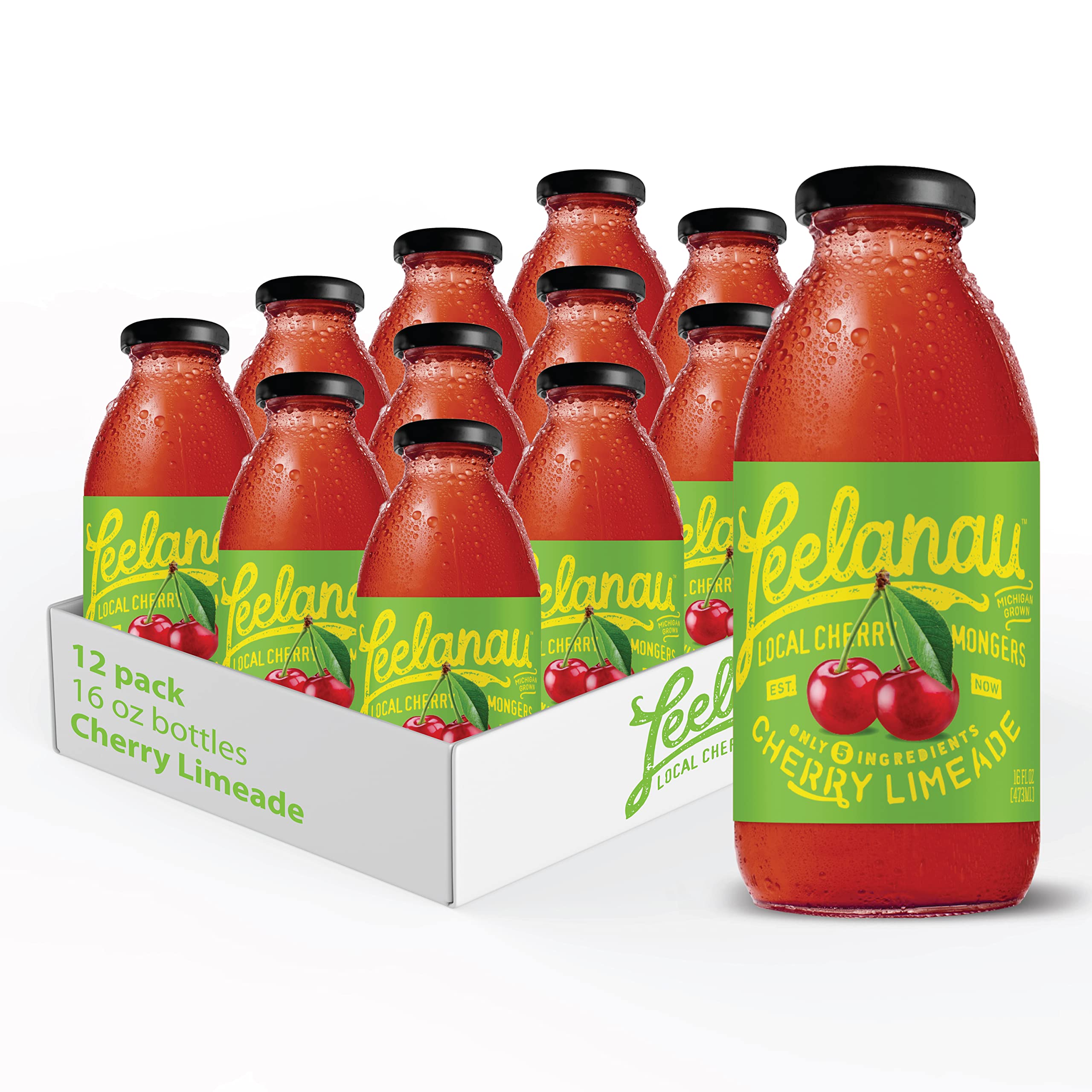 Amazon.com : Leelanau Cherry Limeade, 16 fl oz (Pack of 12