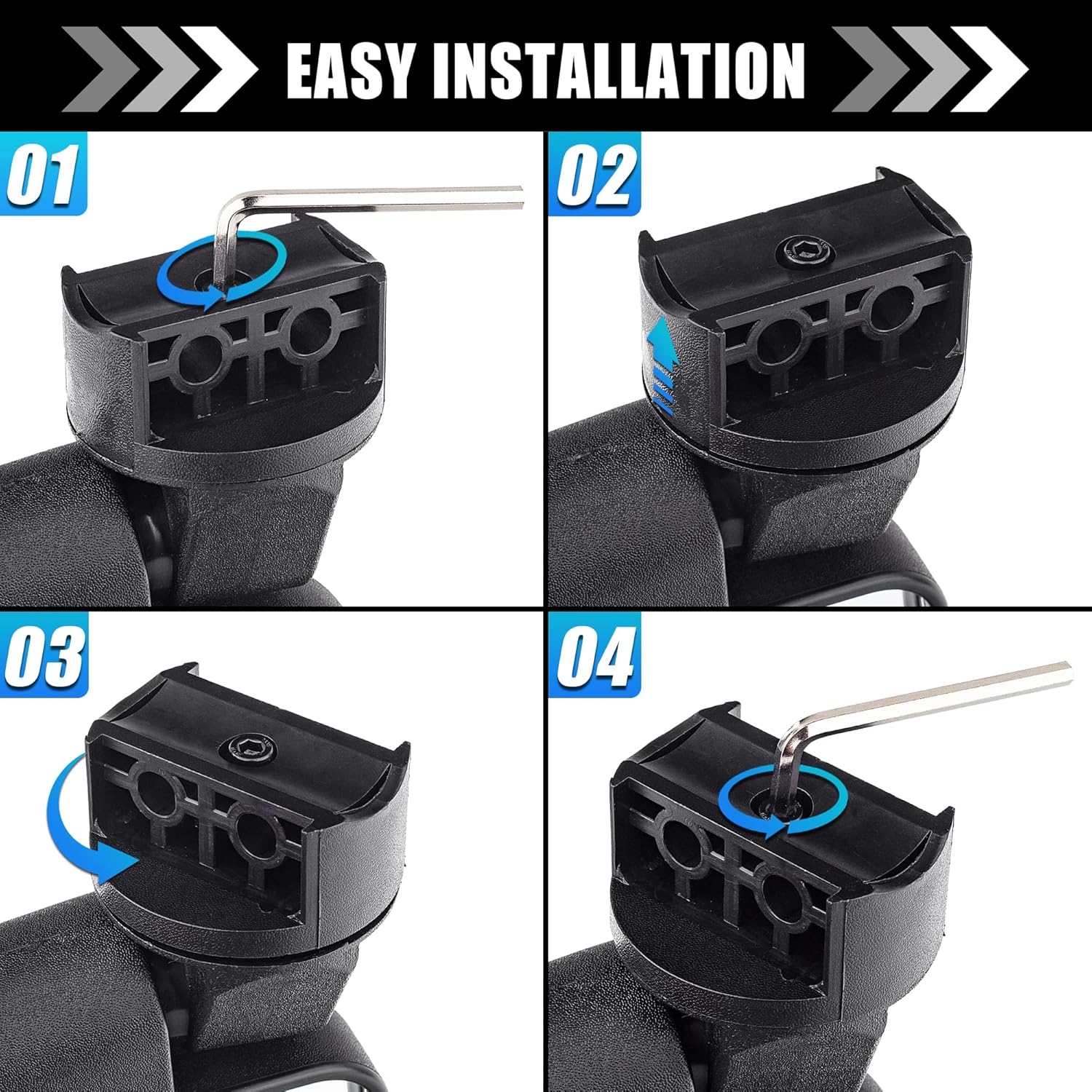 Adjustable UTV Side Rearview Mirrors 2 Pack - Wide View Convex Side Rear View Mirrors Fit for 1.6-2 inch Roll Cage Bar, UTV Mirrors Compatible with Kawasaki Mule Yamaha Rhino YZX Pioneer Polaris