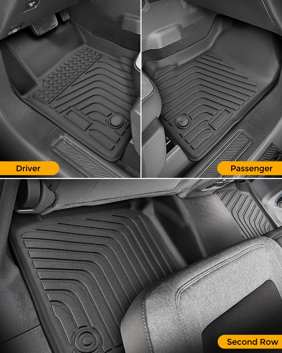 CarQiWireless Floor Mats & Cargo Liner For Ford Bronco 2021 2022 2023