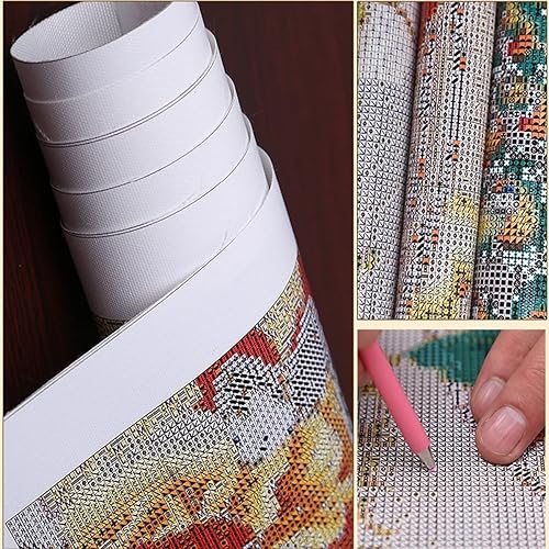 Miniatura 2 de Kits de pintura de diamantes 5D para niñas de fiesta de flores, arte de diamantes de hadas de taladro cuadrado completo, puntos de diamante para