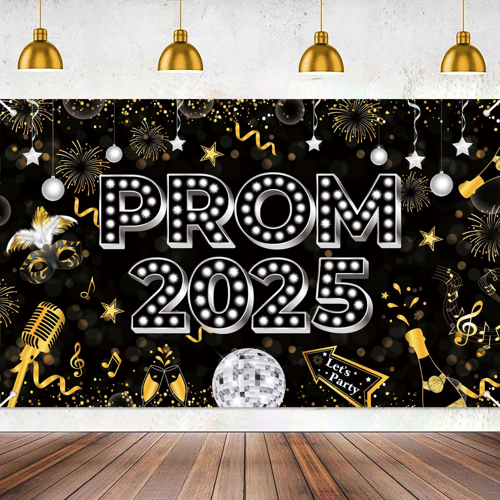 Prom Night Banner Prom Decorations 2026, Large Fabric Class of 2026 Banner