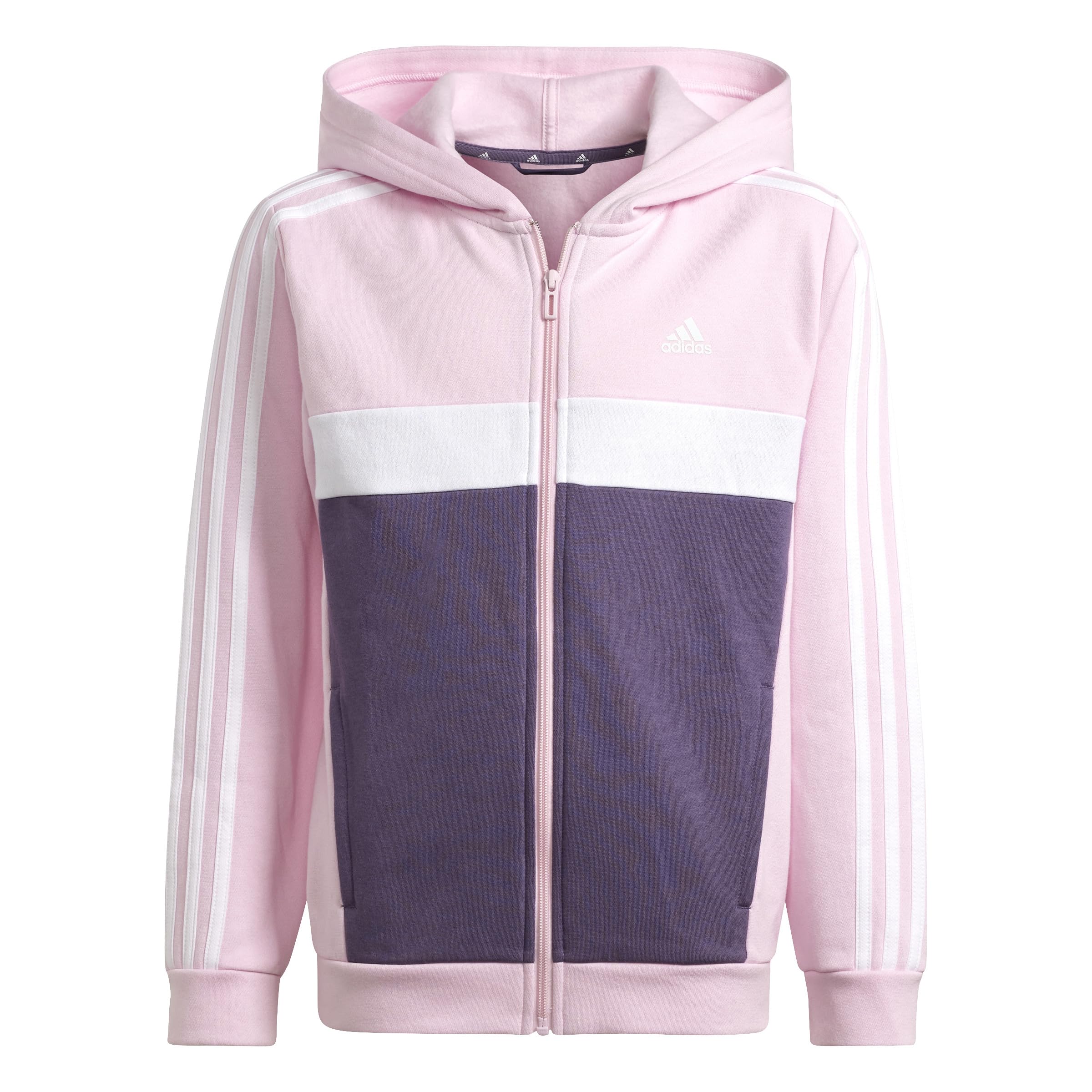 adidas Unisex Baby Tiberio 3-stripes Colorblock Fleece Tracksuit Kids Trainingsanzug