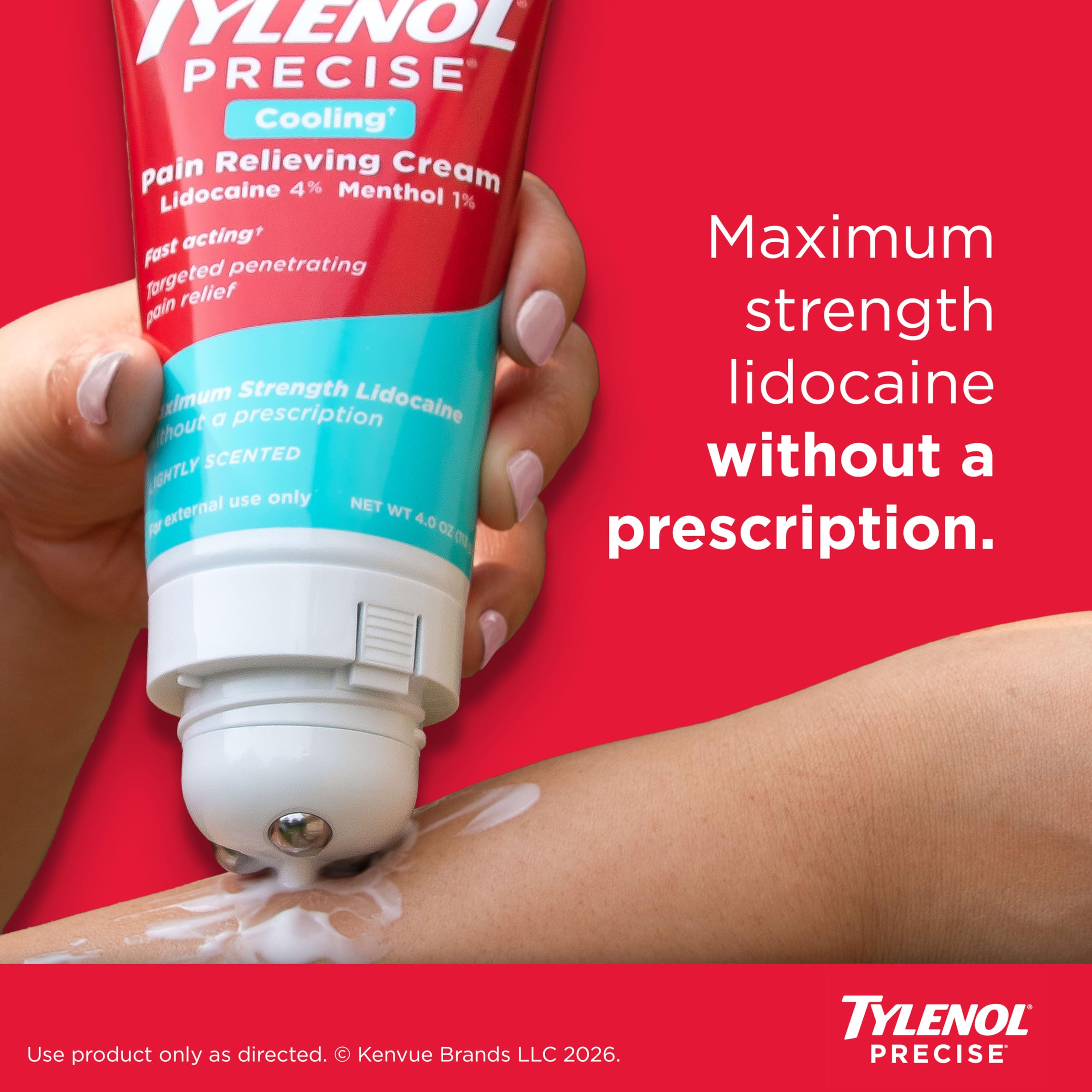 Tylenol Precise Cooling Sensation Pain Relieving Cream, 4 oz — Amazon image 6