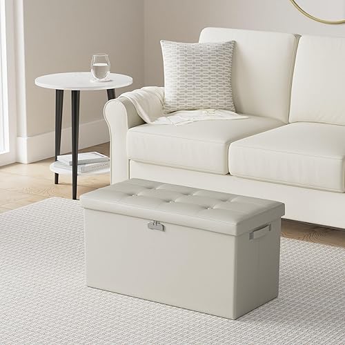 Miniatura 2 de DocSafe Banco otomano de almacenamiento con cerradura, banco de almacenamiento plegable ignífugo, taburete de almacenamiento con almacenamiento