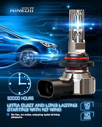 Miniatura 4 de NINEO Bombillas LED 9005HB3, 60 W, 12000 lm, 300 % reemplazo de halógeno inalámbrico sin Winless en línea (paquete de 2)