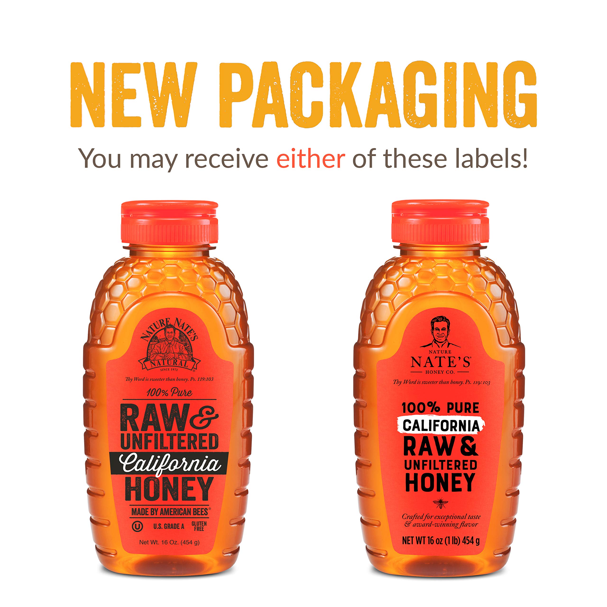 Buy Nature Nate's 100 Pure Raw & Unfiltered Honey, Squeeze Bottle; All