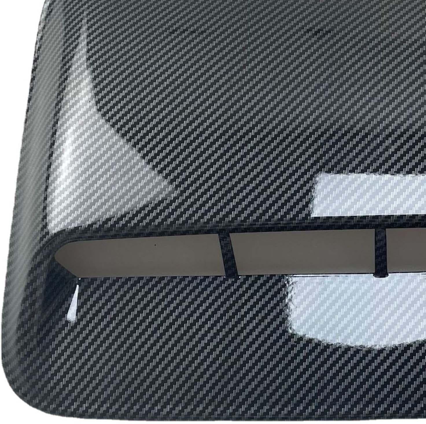 MagiDeal Hood Scoop Vent Cover, Universal Car Hood Vent, Carbon Fiber Pattern