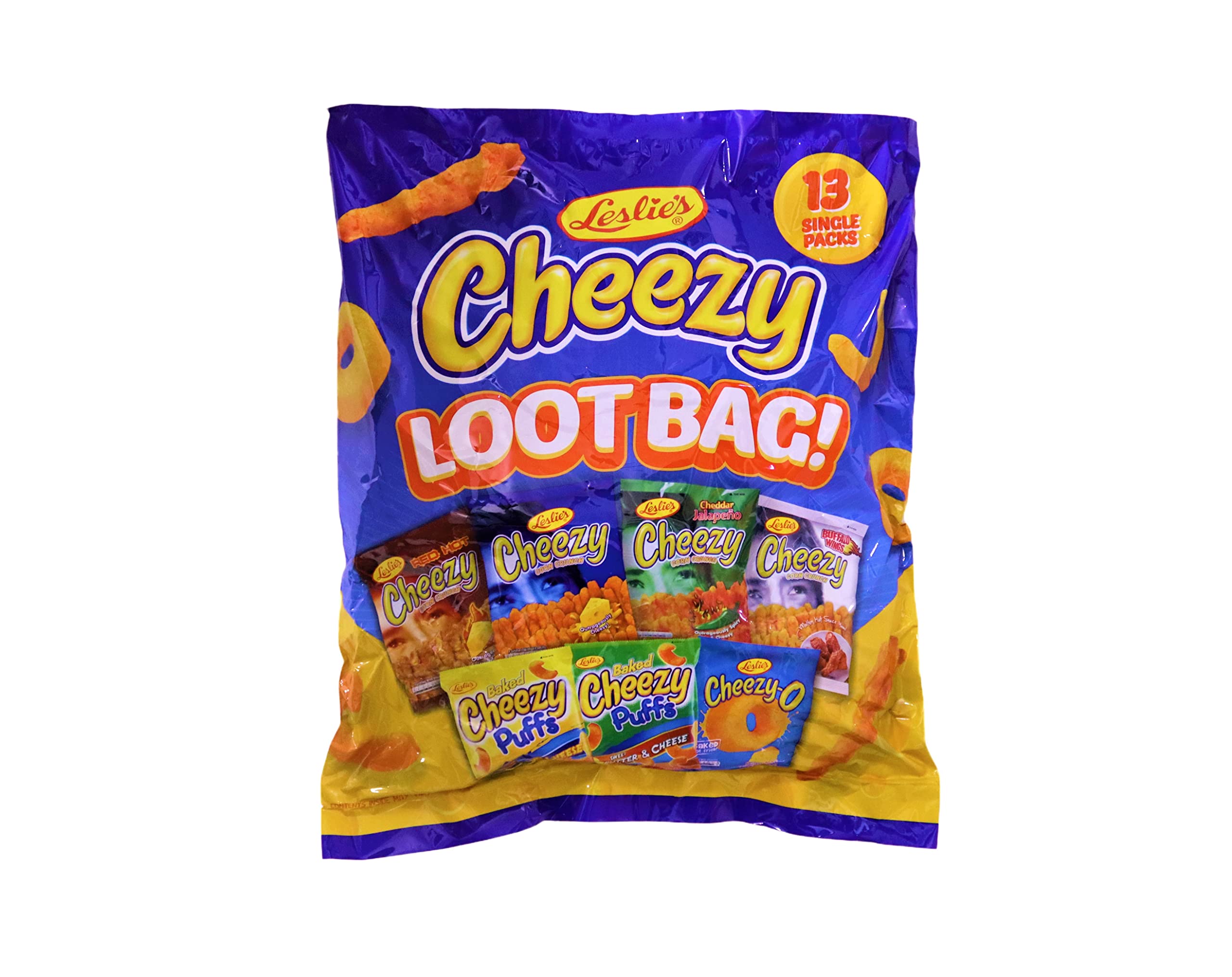 LESLIES CHEEZY LOOTBAG VARIETY SNACKS 288GM