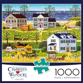 ジグソーパズル　1000ピース　2点セット　チャールズ　ワイソッキー Amazon | Buffalo Games - シルバーセレクト - チャールズ