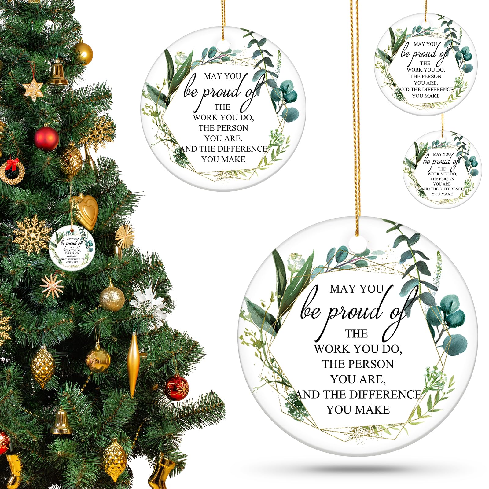 Décorations rondes en céramique à suspendre pour embellir votre espace de travail