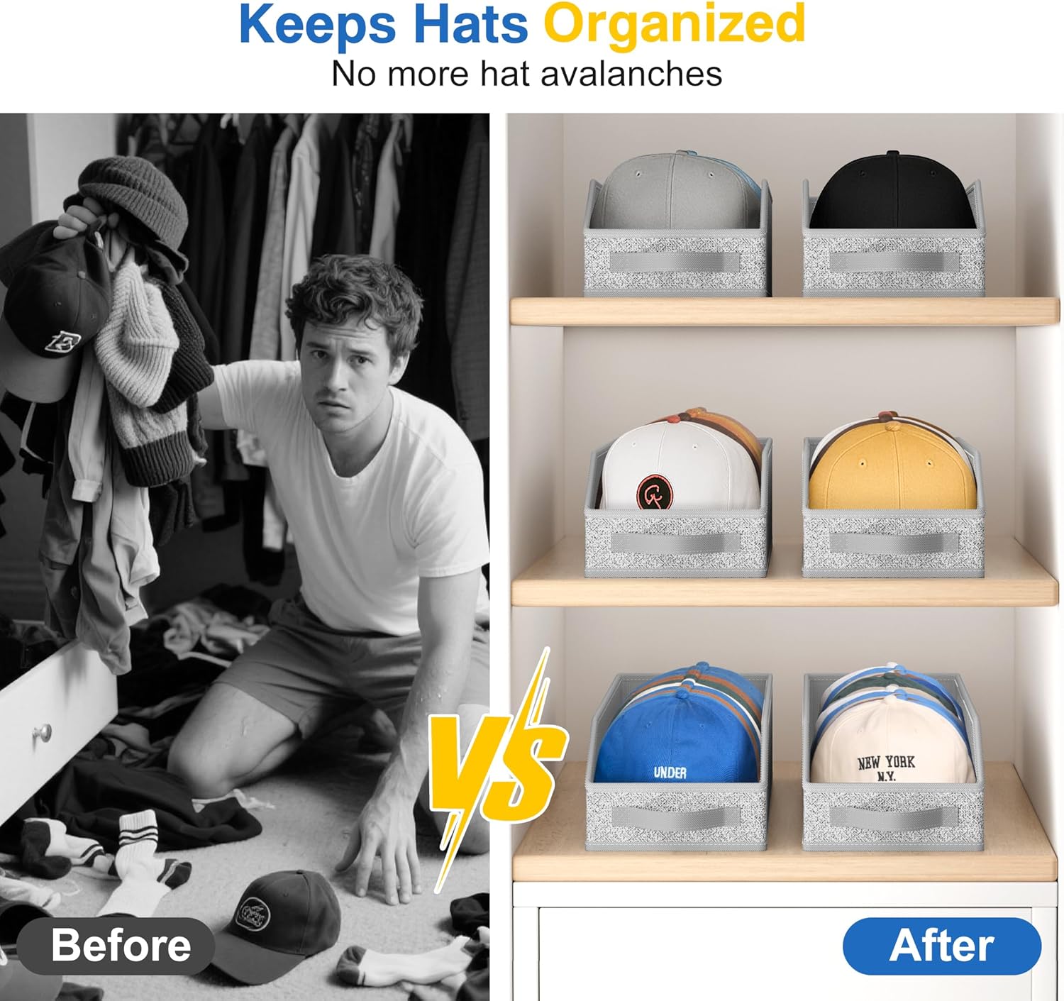 MISSLO Coat Rack Bundle with Hat Organizer