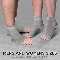 Vista 5 de NEWZILL calcetines de fascitis plantar con soporte de arco, manga de compresión de cuidado de pies 24/7, alivia la hinchazón y espolones de talón