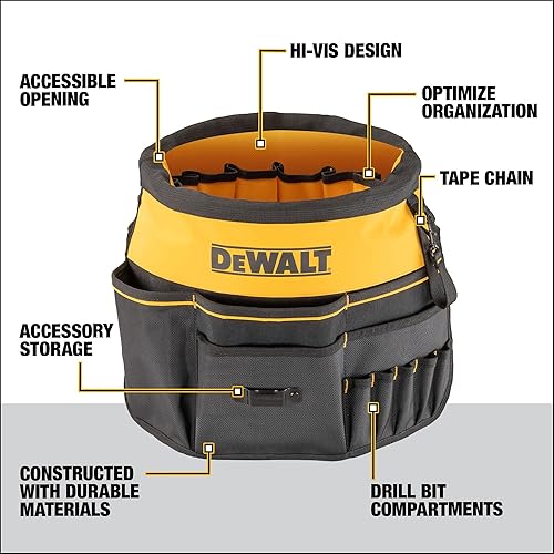 Miniatura 2 de DEWALT Organizador de herramientas, 37 bolsillos y trabillas para almacenamiento de herramientas, incluyendo un bolsillo TOUGHCASE (DWST560109)