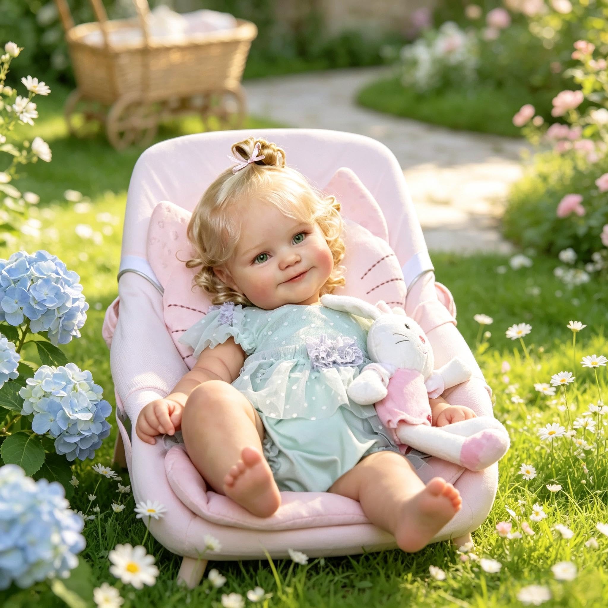 RXDOLL Realistyczne pełne silikonowe winylowe lalki Reborn Baby Dolls Girl 50 cm realistyczna lalka bobas silikonowa całe ciało anatomicznie poprawne lalki Reborn wyglądają jak prawdziwe życie