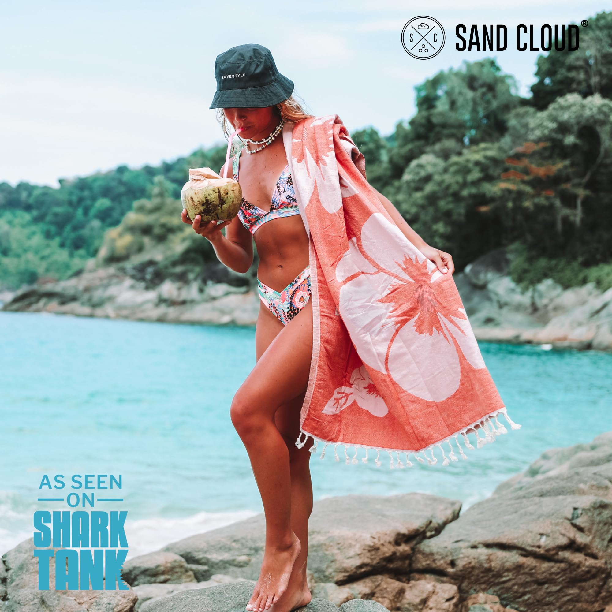 Sand Cloud Rocky Beach Towel Bag - 2-in-1 Convertible, Quick Dry