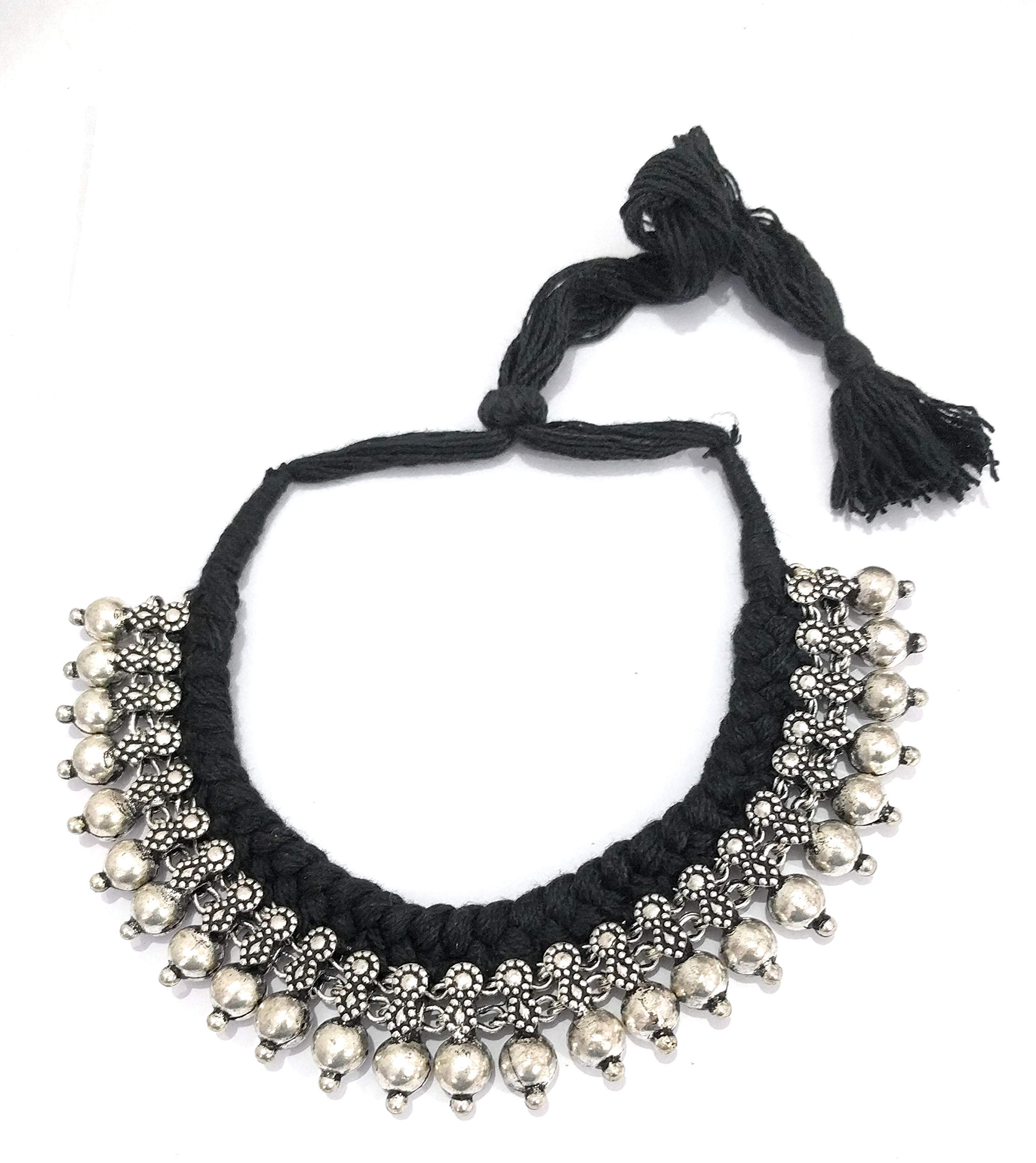 athizay Metal, Beads Oxidised Silver and Necklace for Women & Girls (Silver) (B07HDHH4T6) Amazon Price History, Amazon Price Tracker