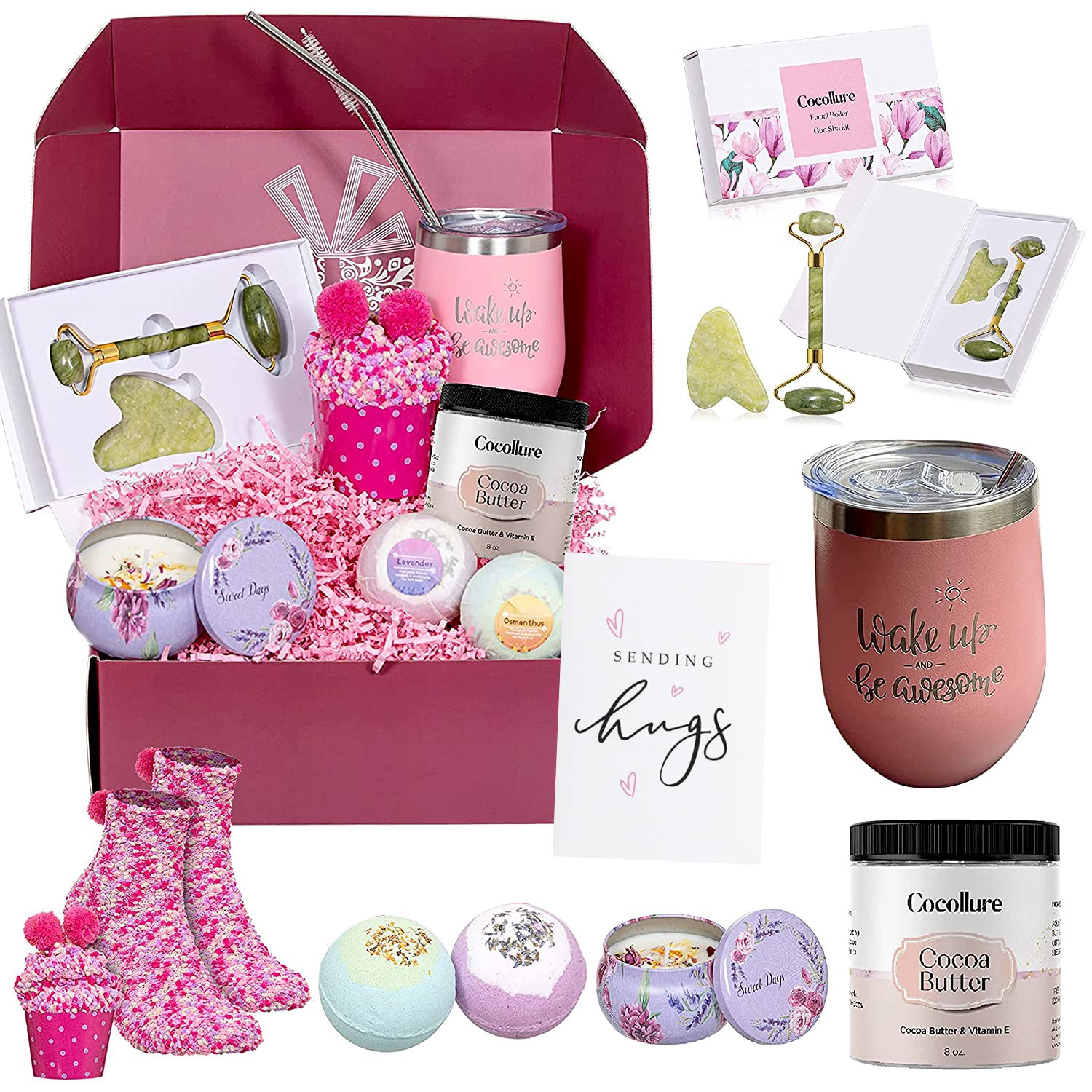 Spa Gift Basket, Care Package, Gift Basket For Her craibas.al.gov.br