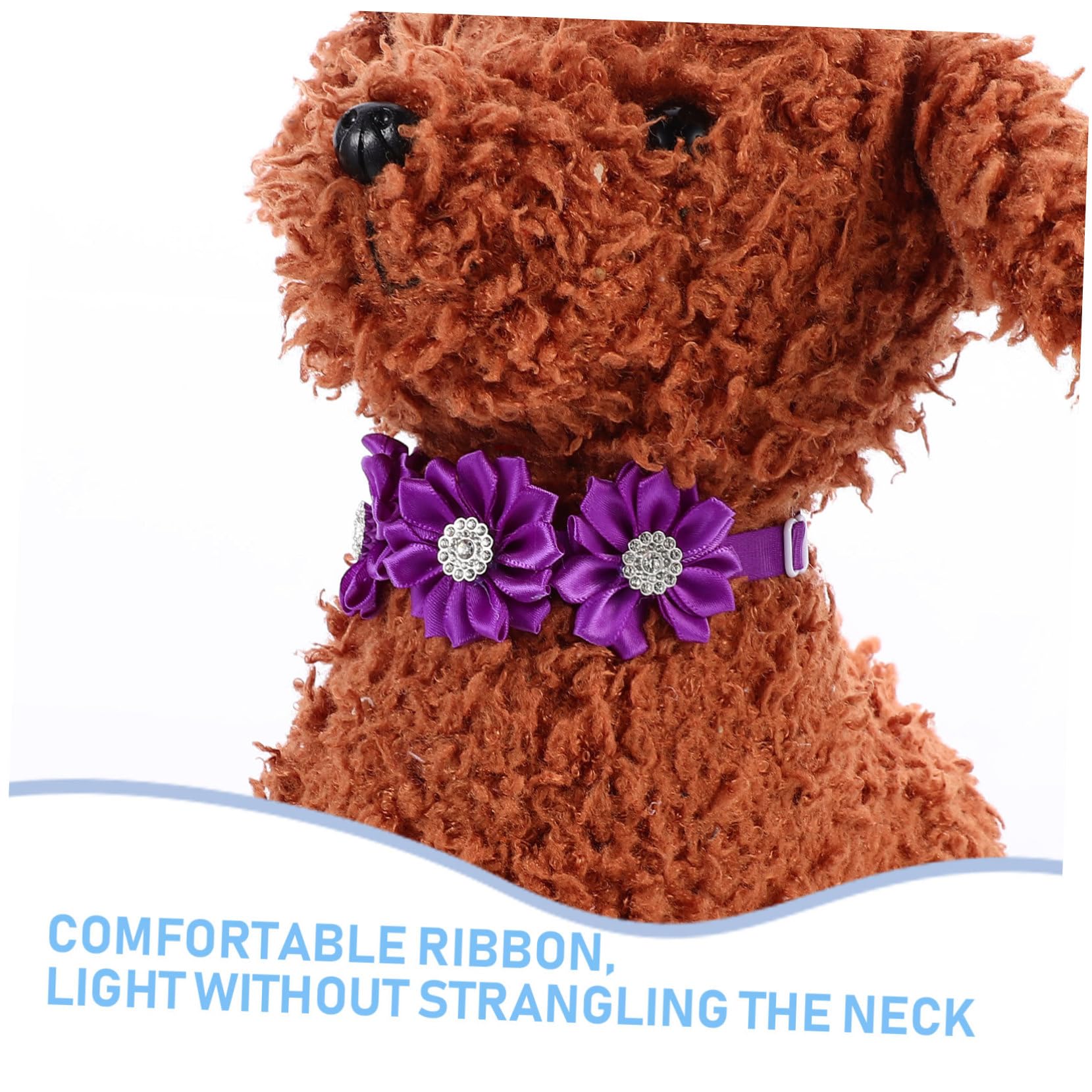 INOOMP 24stücke Hund Blumenhalsband Mit Strass Verstellbare Hundekrawatte Für Haustiere Für Partys Hochzeiten Und Besondere Anlässe