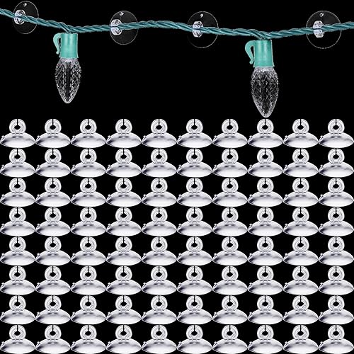 Soportes de luz de Navidad, mini ventosas para colgar, clips de luz de Navidad, clips de ventosa, ganchos de ventosa para ducha, ganchos de