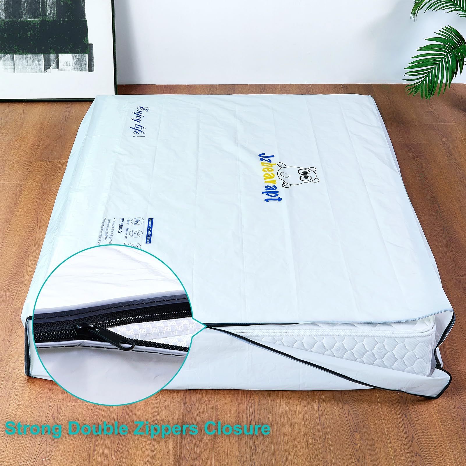 Snapklik.com : Mattress Bags For Moving And Storage Of Full, Zipper ...
