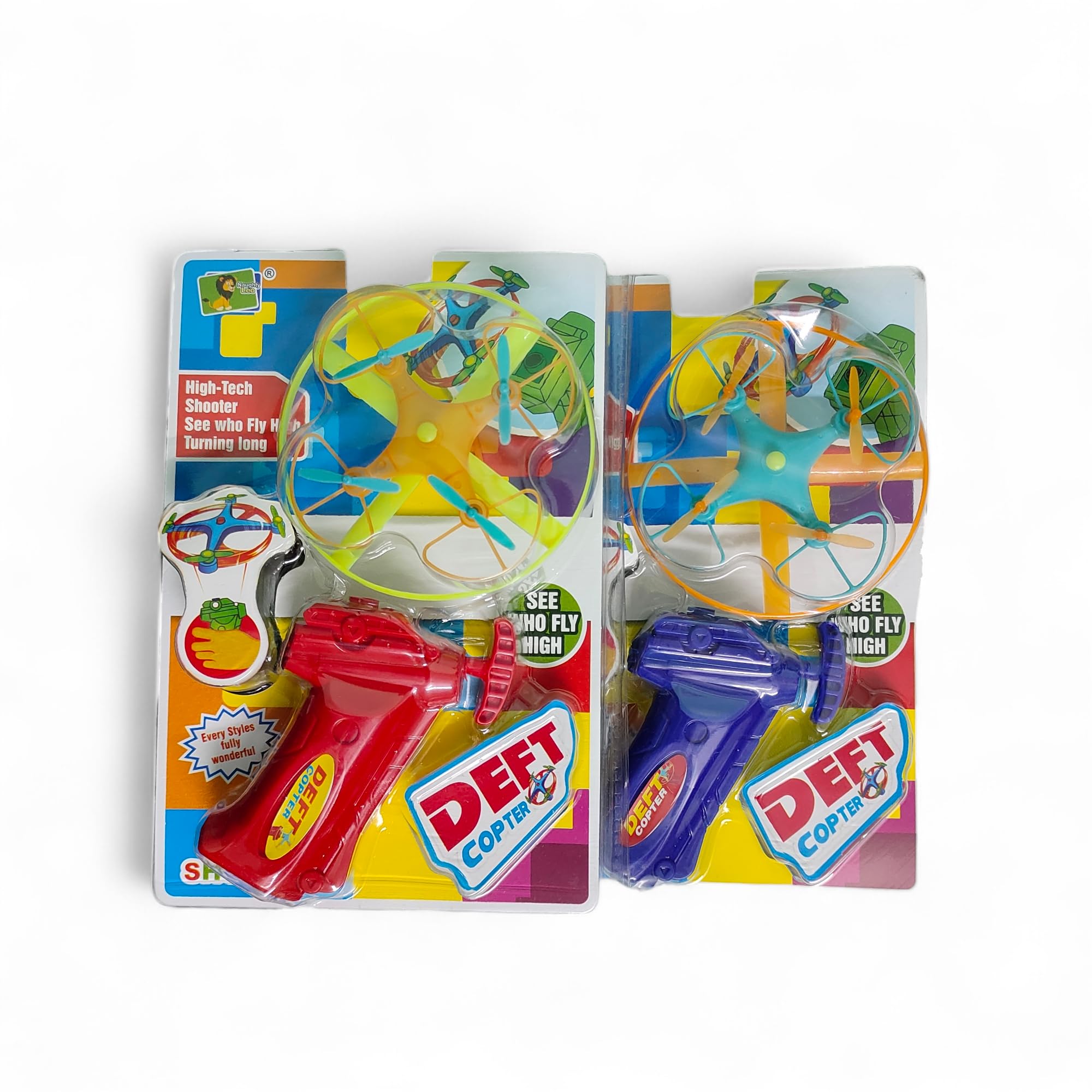 Deft Copter: Soar to New Heights with the Ultimate Handheld Flying Toy! | Exciting Flying Toy for Children | Dragonfly Copter | Red & Blue Colors