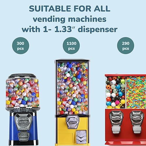 Miniatura 6 de Cápsulas de máquina expendedora con juguetes  50 unidades de 1.1 pulgadas pequeñas cápsulas de bellota de color transparente y figuras de animales