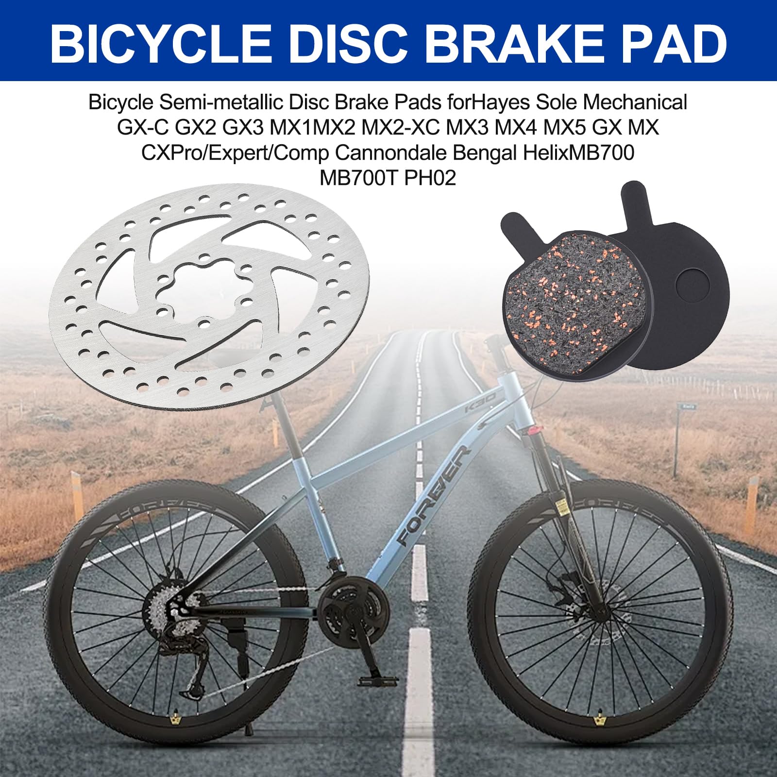 140mm Tarcza Rowerowa Tarcza Hamulcowa Wirnik, Tarcza Hamulcowa Ze Stali Nierdzewnej z 6 Śrubami, dla Segway Ninebot F20 F25 F30 F40, KUGOO M4 / M4 Pro