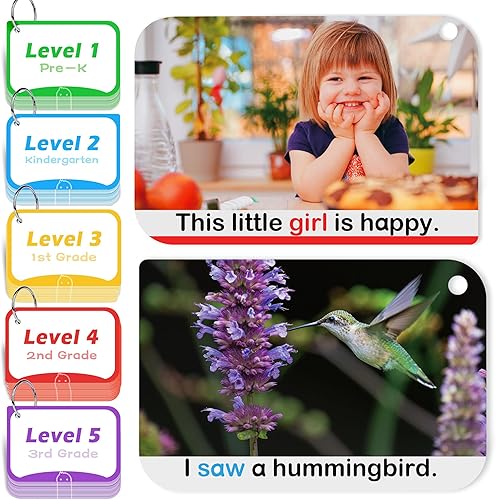 Miniatura 9 de BenBen Sight Words - Tarjetas flash, 350 palabras de sitio de alta frecuencia de Dolch & Fry para pre-K, jardín de infantes, primer grado, 2 grado,