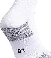 Vista 11 de adidas Calcetines unisex Creator 365 de baloncesto (1 par), Negro - Azul rey colegiado/blanco