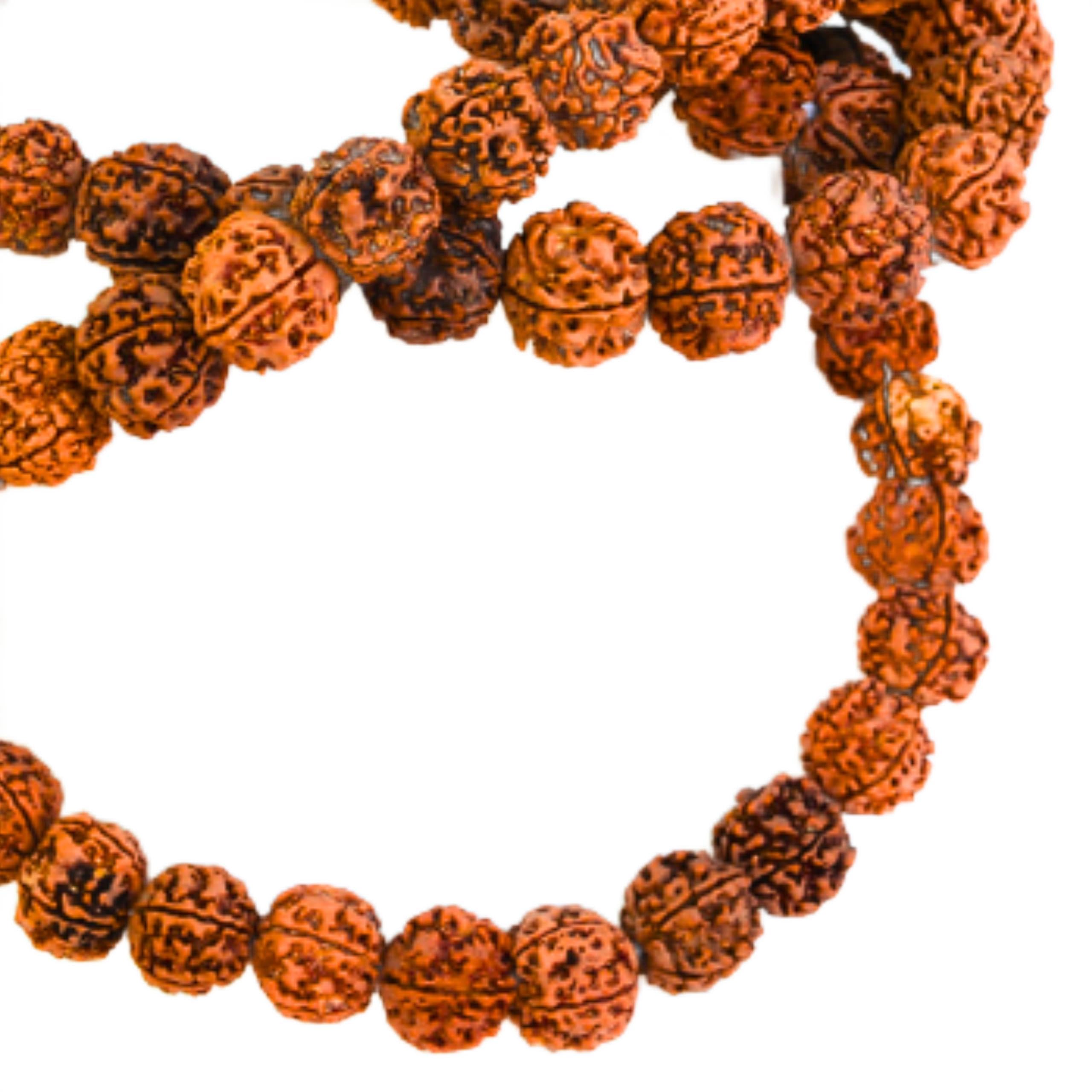 Certified Natural 5 Mukhi Rudraksha Mala – 18mm Big Beads Rosary (108+1) Handmade in Nepal | Lord Shiva Jaap Mala for Meditation, Prayer, Yoga, Spiritual Use – Himalayan Rudraksha with Guru Bead