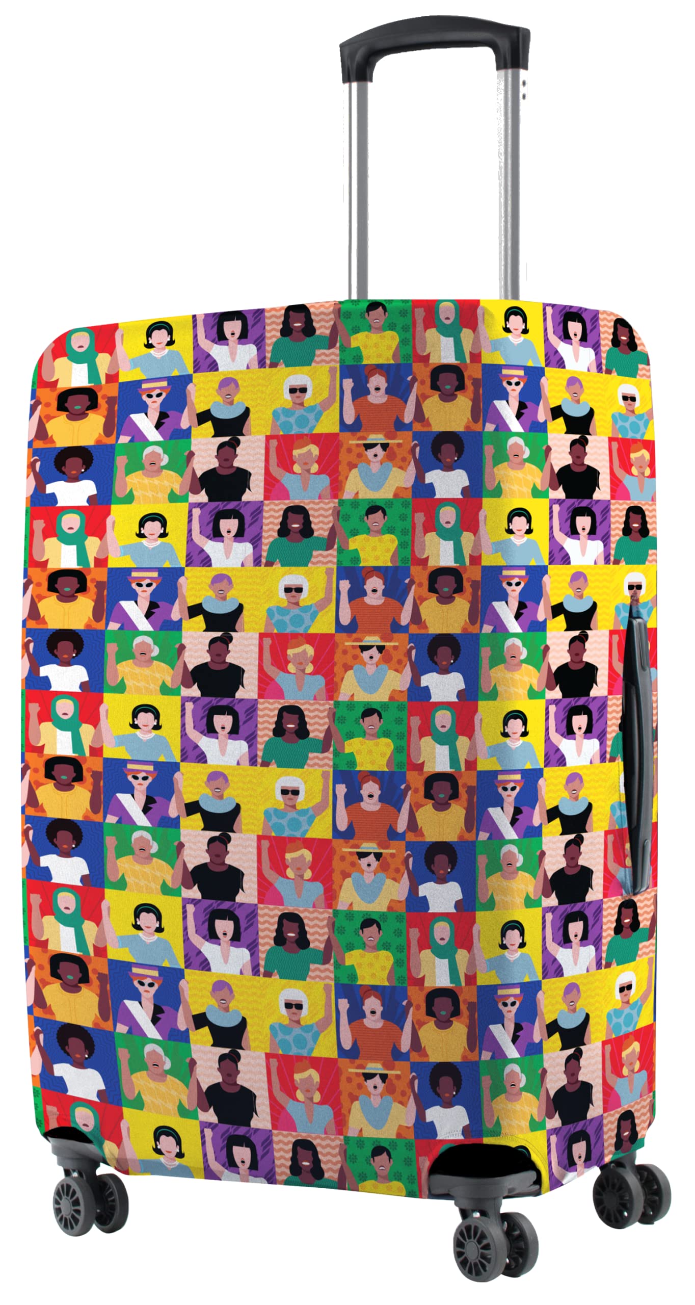 Nasher Miles Polyester 65 (24 Inch) Medium Protective Luggage Cover - Women Design