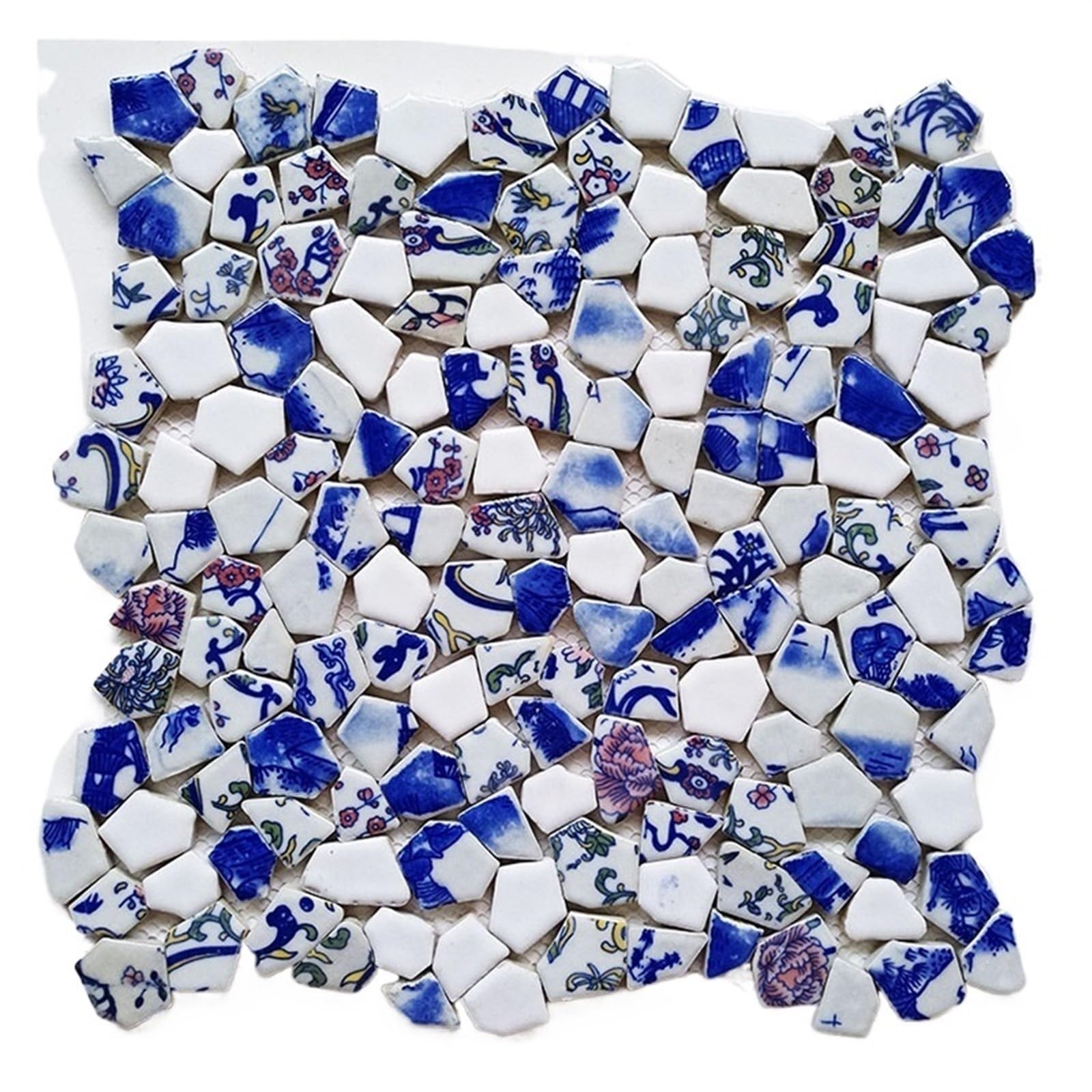 Mtadsbkfp 13 Mixed Colour Stained Glass Mosaic Tiles, Ceramic Mosaic Tiles Diy Mosaic Kit Multicolor Irregular Fragments 100G(13)