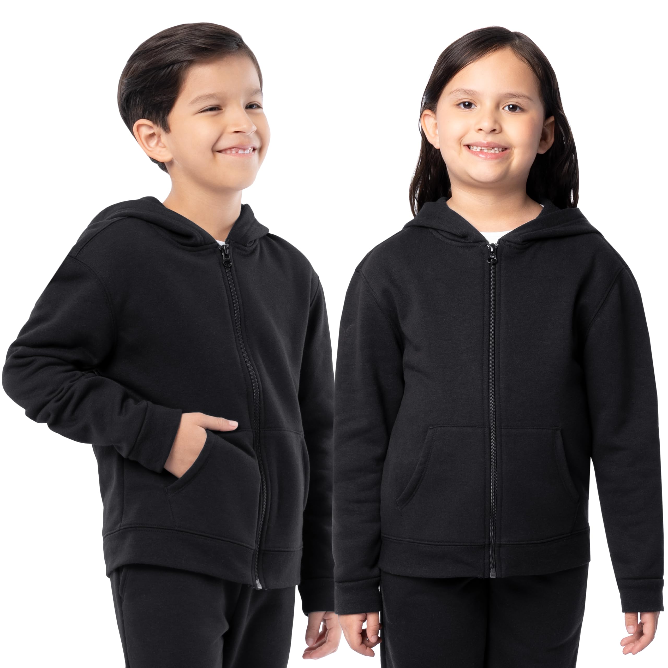 Kids' Fleece Full Zip Hoodie Sweatshirt