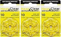 Vista 12 de HearClear - Pilas para audífonos PR48 de tamaño 13, 1,45 V, pestaña naranja (12 baterías)