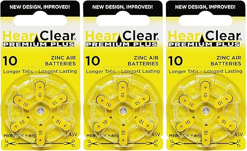 Miniatura 13 de HearClear Pilas para audífonos 312, PR41, etiqueta marrón (120 pilas)