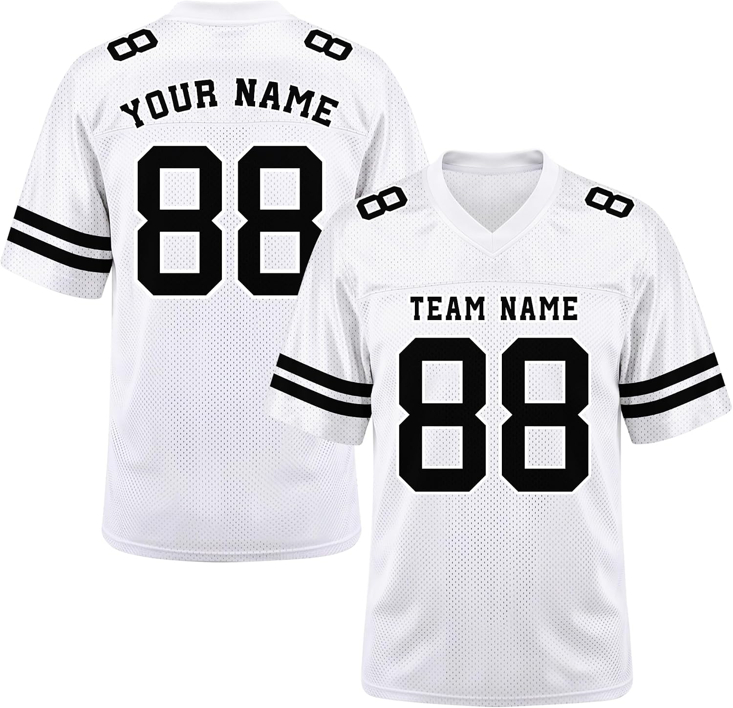 Custom Football Jersey Personalized Football Shirt Team Name Number Stitched Printed Practice Shirts for Men Women Youth Kids
