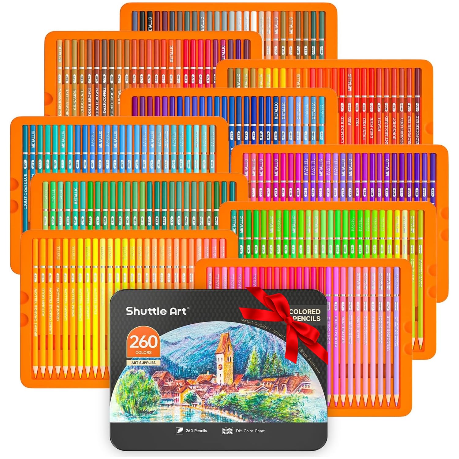 Shuttle Art 260 Colouring Pencils