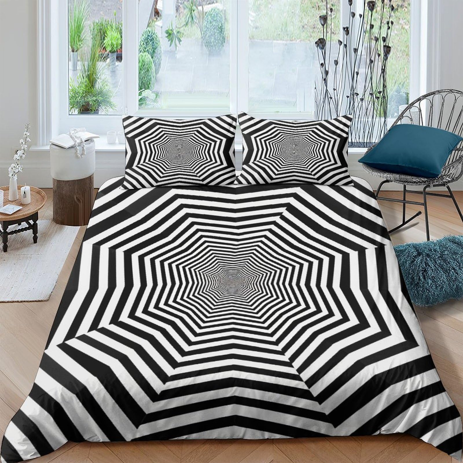 Parure de lit zippée 220x240 cm anti-transpiration style hôtel pour grand lit