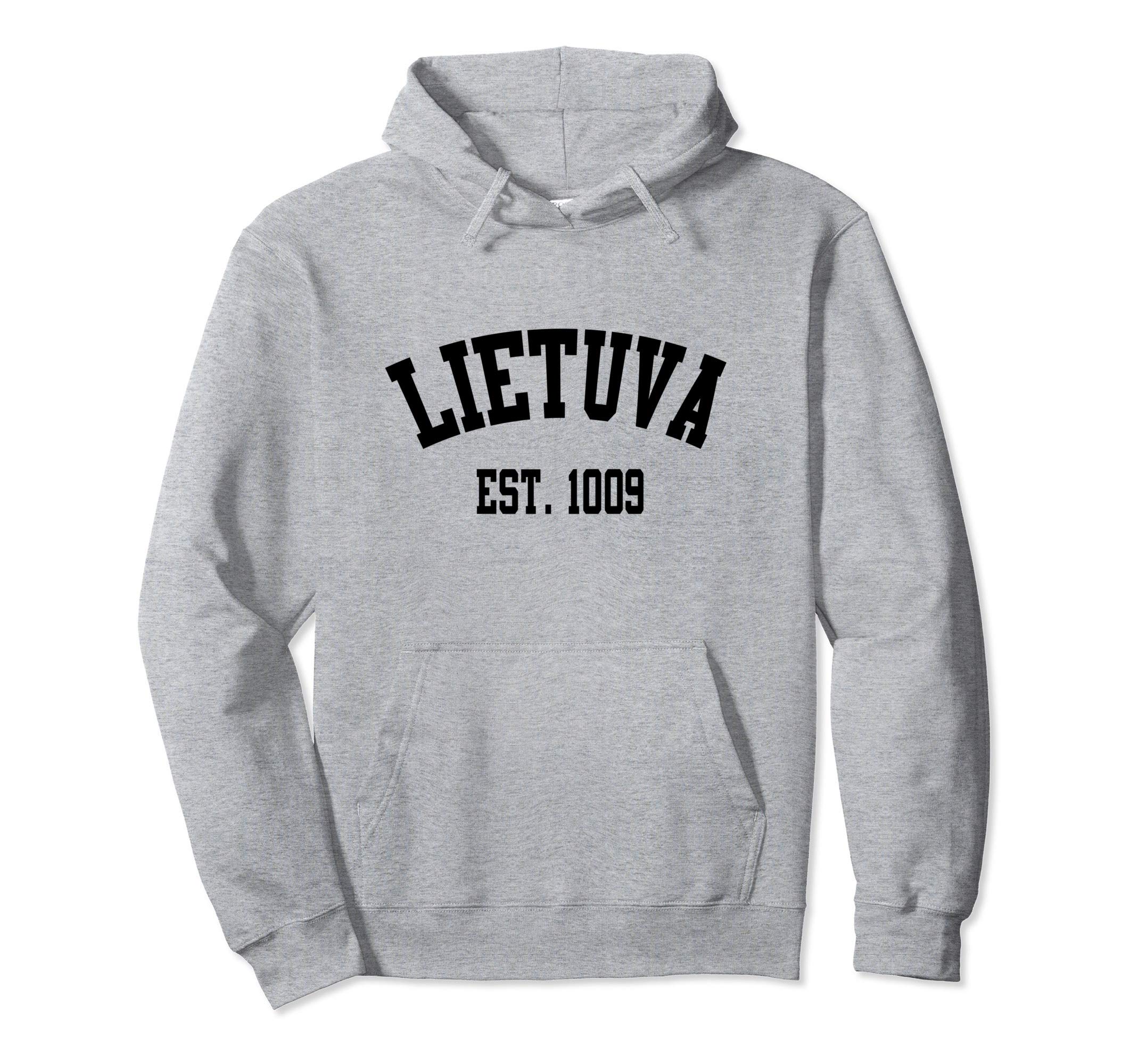 Lithuania Basketball MerchLietuva Est. 1009 - Lithuania Basketball Hoodie Sweatshirt