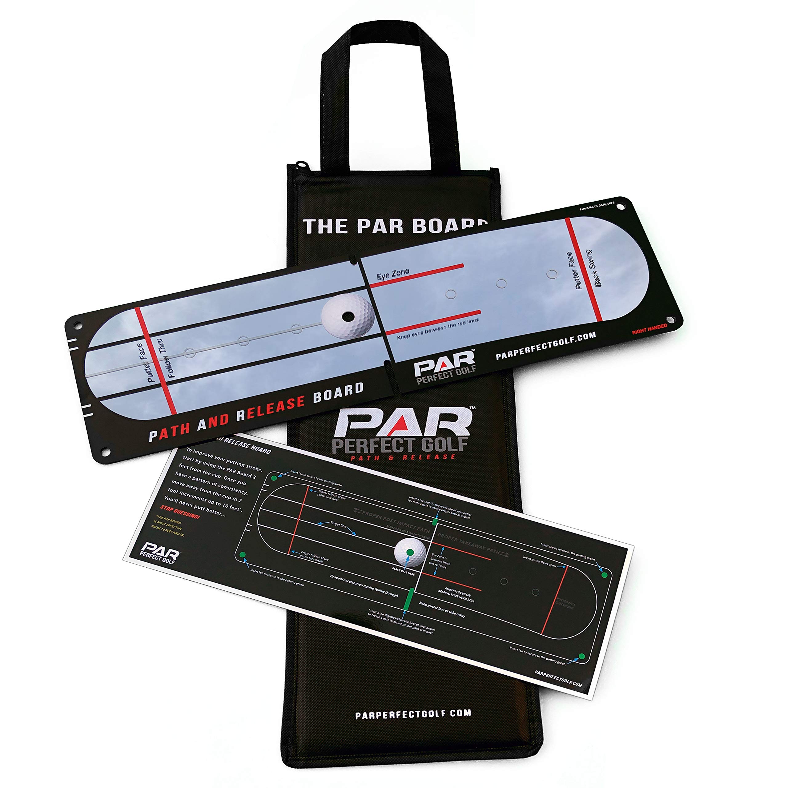 Par Perfect Mirror - The Original- 1st Gen– #1 Tour Putting System-Putting Aid – Ball Lies On Top of Mirror- Great for Indoor-Outdoor Use, High End Quality Putting Trainer!