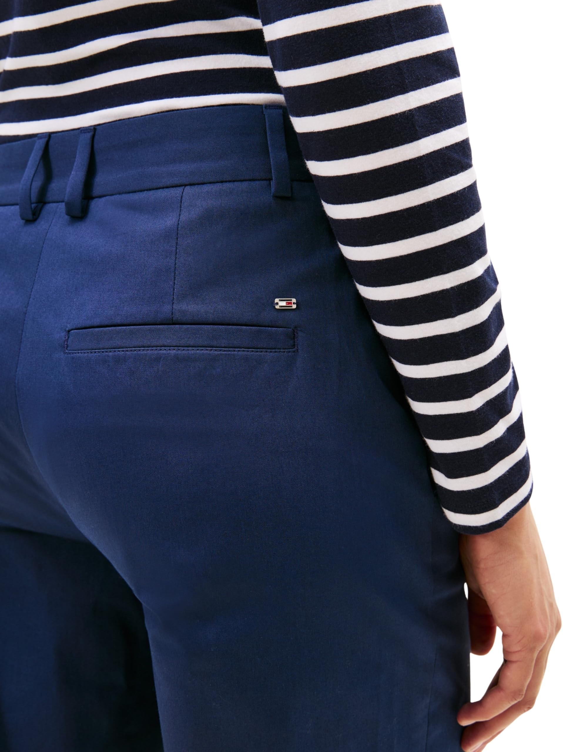 Tommy Hilfiger Co Slim Straight Chino Ww0ww40504 - Chinosy Kobiety
