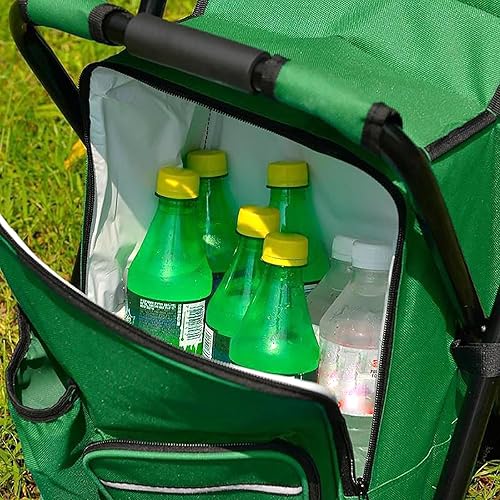 Miniatura 5 de Taburetes de campamento, silla de mochila para entusiastas del aire libre, silla de pesca portátil con gran capacidad, duradera y compacta, regalo