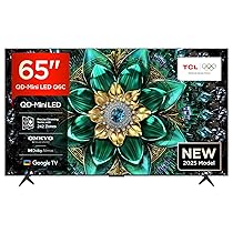 TCL 65Q6C 65″ QD-Mini LED SMART TV, 4K HDR Premium 1000nits, con tecnologia Google TV (Dolby Vision IQ e Atmos, sistema audio Onkyo 2.1, Motion Clarity Pro a 144 Hz, Game Master)