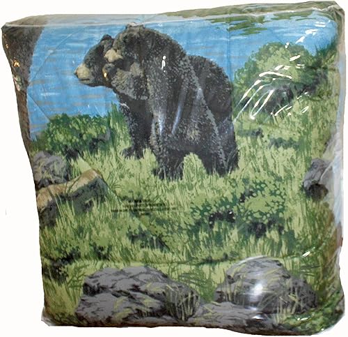 Miniatura 10 de Rustic Cabin Lodge - Juego de edredón de 8 piezas con sábanas (cama en una bolsa) (tamaño matrimonial)