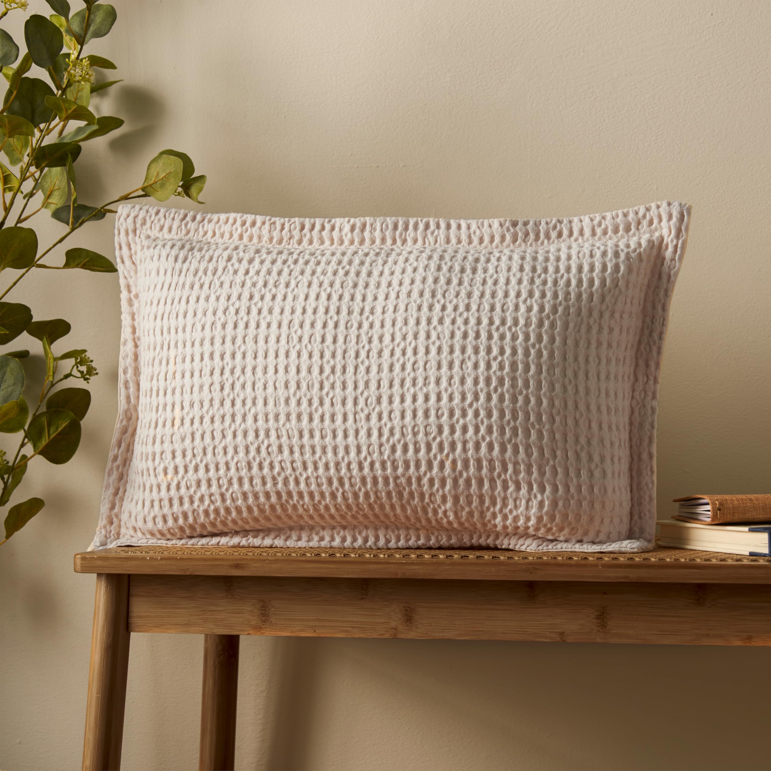 Pineapple Elephant Jaipur Chunky Waffle Cotton 30x50cm Cushion Natural