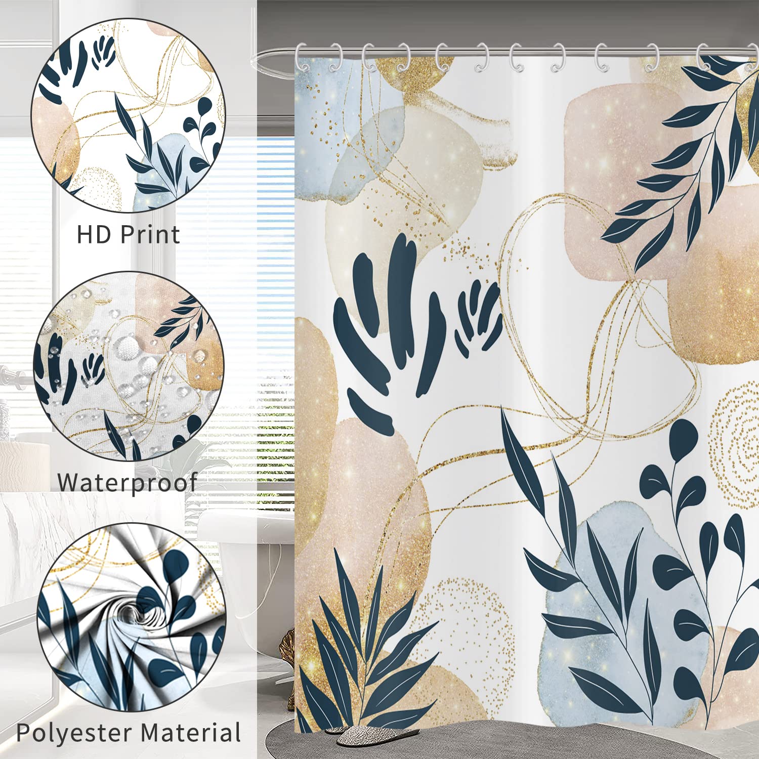 Hnmdmyi Boho Shower Curtain 120x200 - Image 4