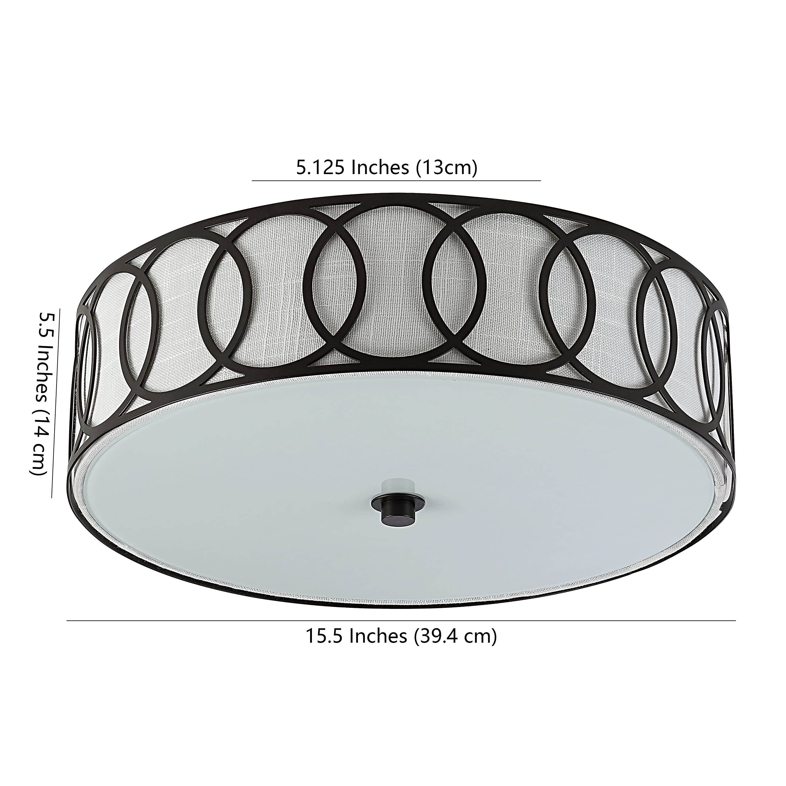 JONATHAN Y Aplique De Techo LED Moderno 39 Cm – Luz Cálida 2700k – Acabado Oro Para Cocina O Recibidor